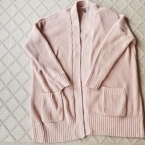 Blush Pink Oversized Cardigan